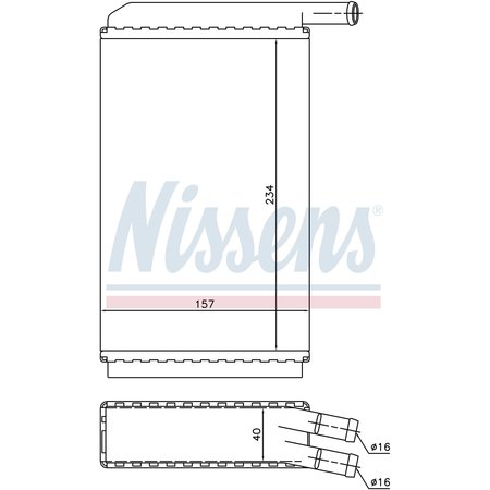 NISSEN Heater Core, 73940 73940